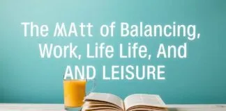 The Art of Balancing Work, Life, and Leisure: A Modern Lifestyle Guide The Art of Balancing Work, Life, and Leisure: A Contemporary Lifestyle Handbook