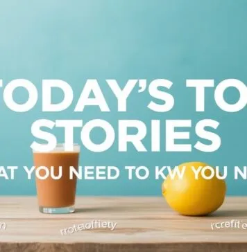 Today’s Top Stories: What You Need to Know Right Now Today's Top Stories: What You Need to Know Right Now