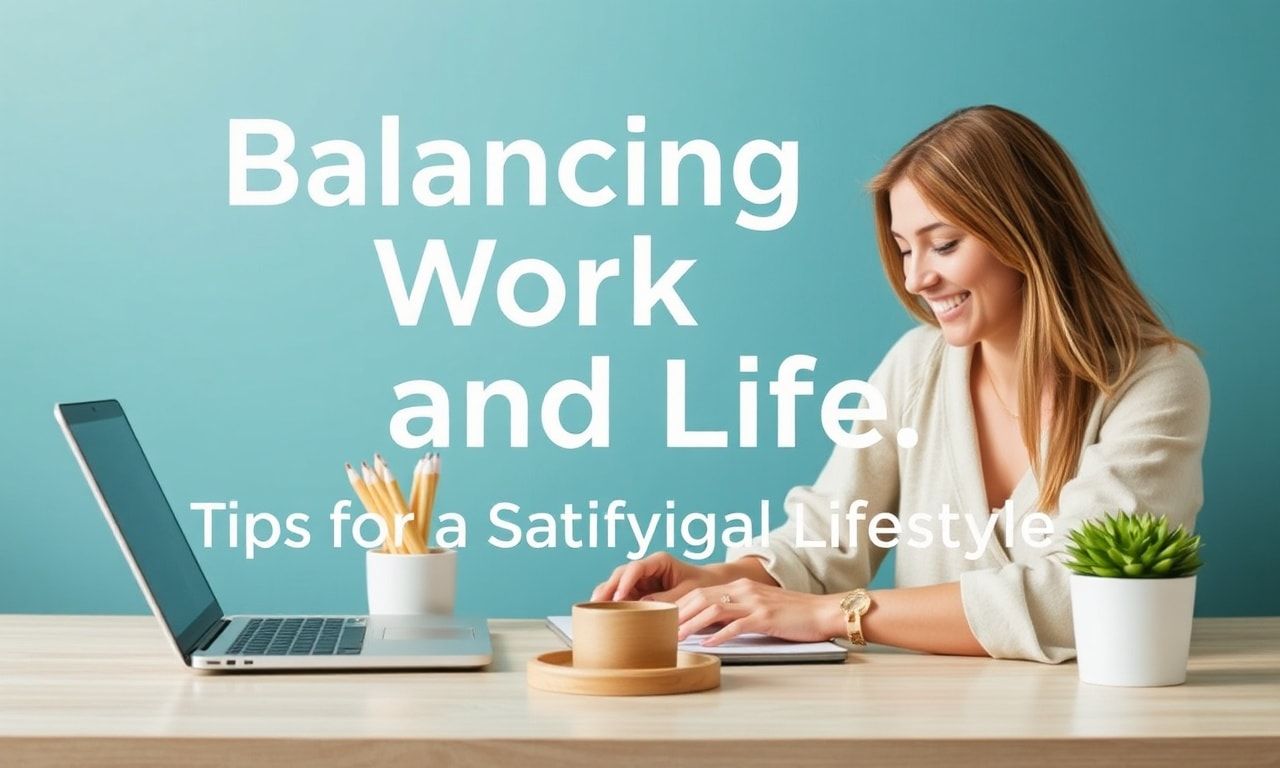 Balancing Work and Life: Tips for a Fulfilling Lifestyle