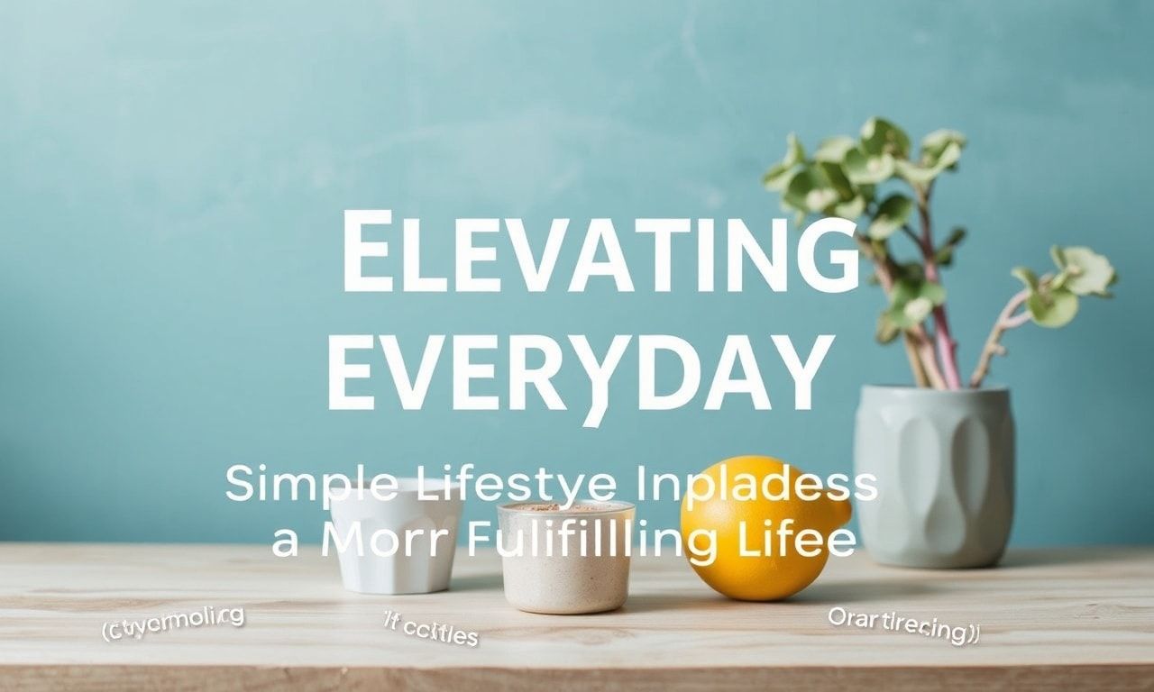 Elevating Everyday: Simple Lifestyle Upgrades for a More Fulfilling Life
