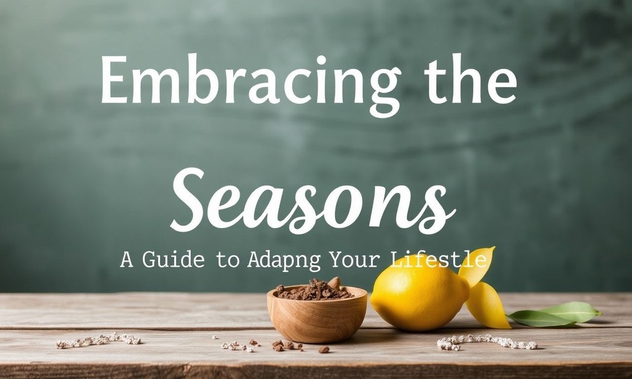 Embracing the Seasons: A Guide to Transitioning Your Lifestyle