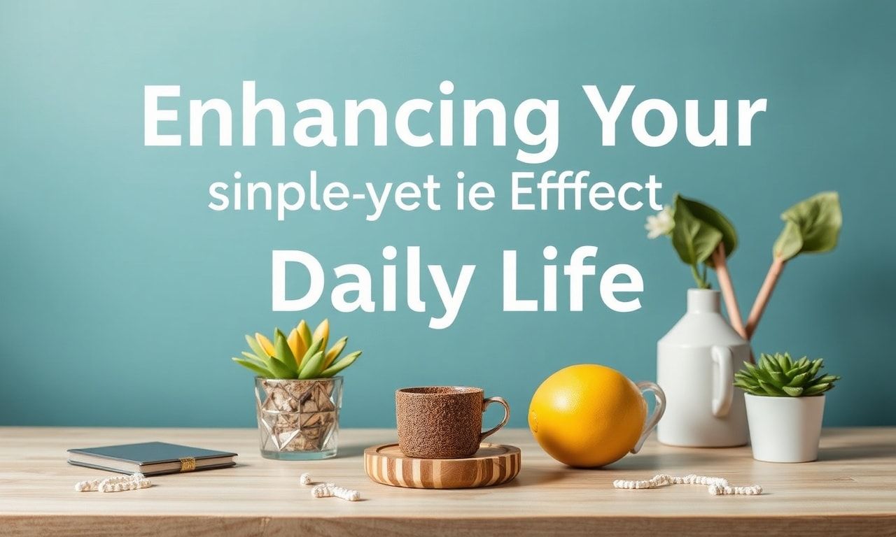 Enhancing Your Daily Life: Simple yet Effective Lifestyle Upgrades