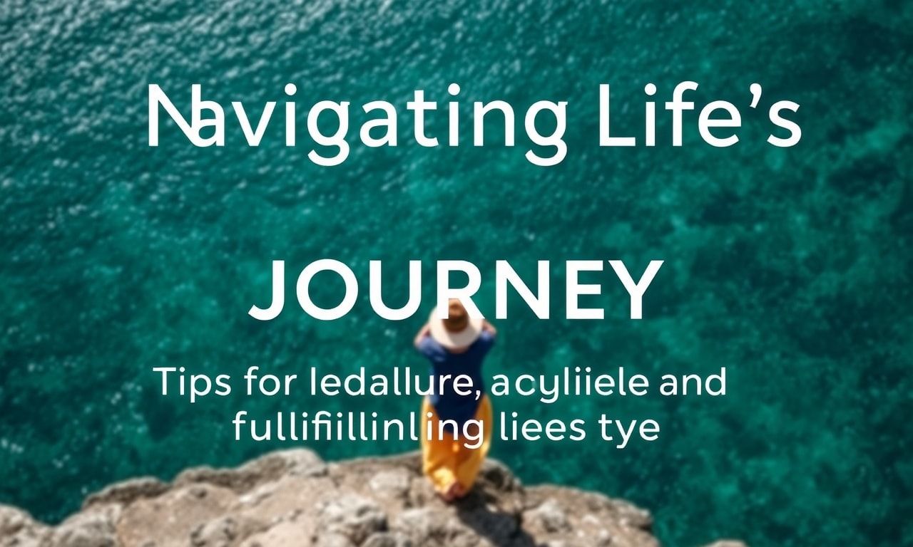 Navigating Life's Journey: Tips for a Balanced and Fulfilling Lifestyle