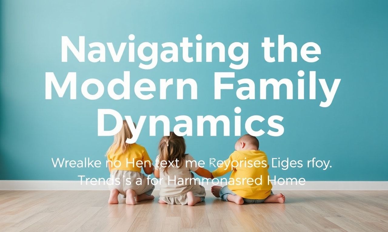 Navigating the Modern Family Dynamics: Trends and Tips for a Harmonious Home
