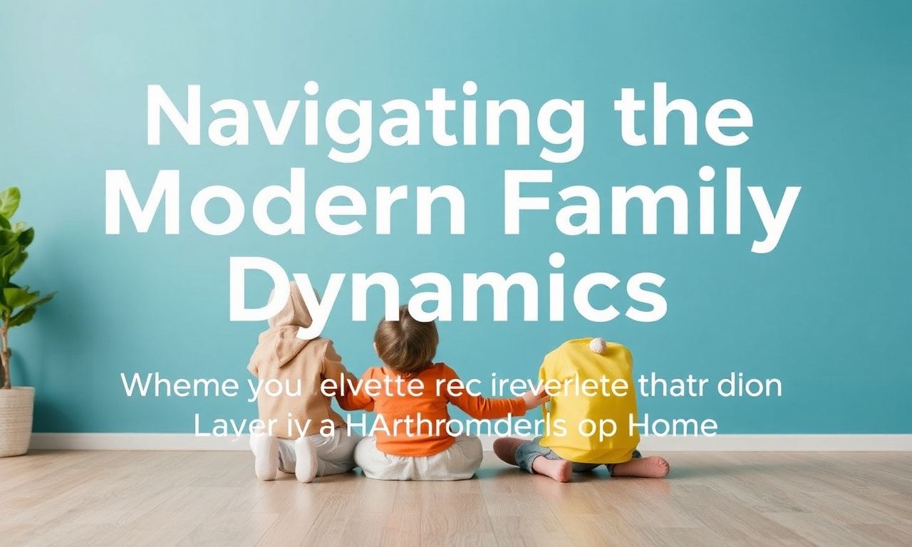 Navigating the Modern Family Dynamics: Trends and Tips for a Harmonious Home