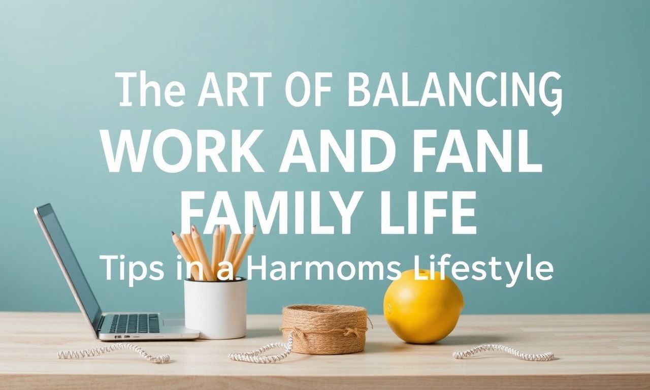 The Art of Balancing Work and Family Life: Tips for a Harmonious Lifestyle