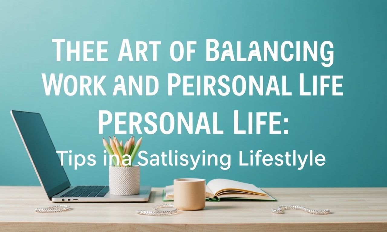 The Art of Balancing Work and Personal Life: Tips for a Fulfilling Lifestyle