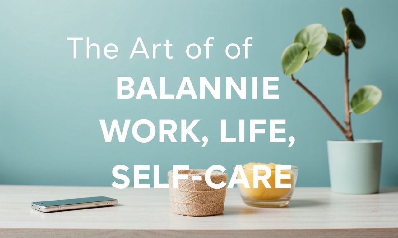 The Art of Balancing Work, Life, and Self-Care