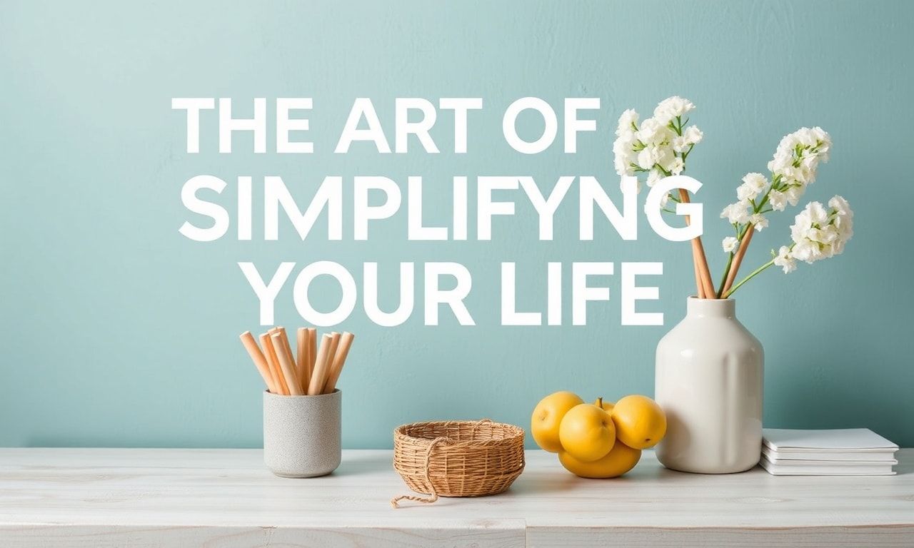 The Art of Simplifying Your Life: Practical Tips for a Clutter-Free Mind and Home