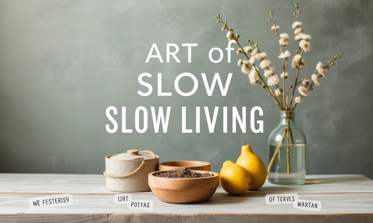 The Art of Slow Living: Embracing a More Mindful Lifestyle