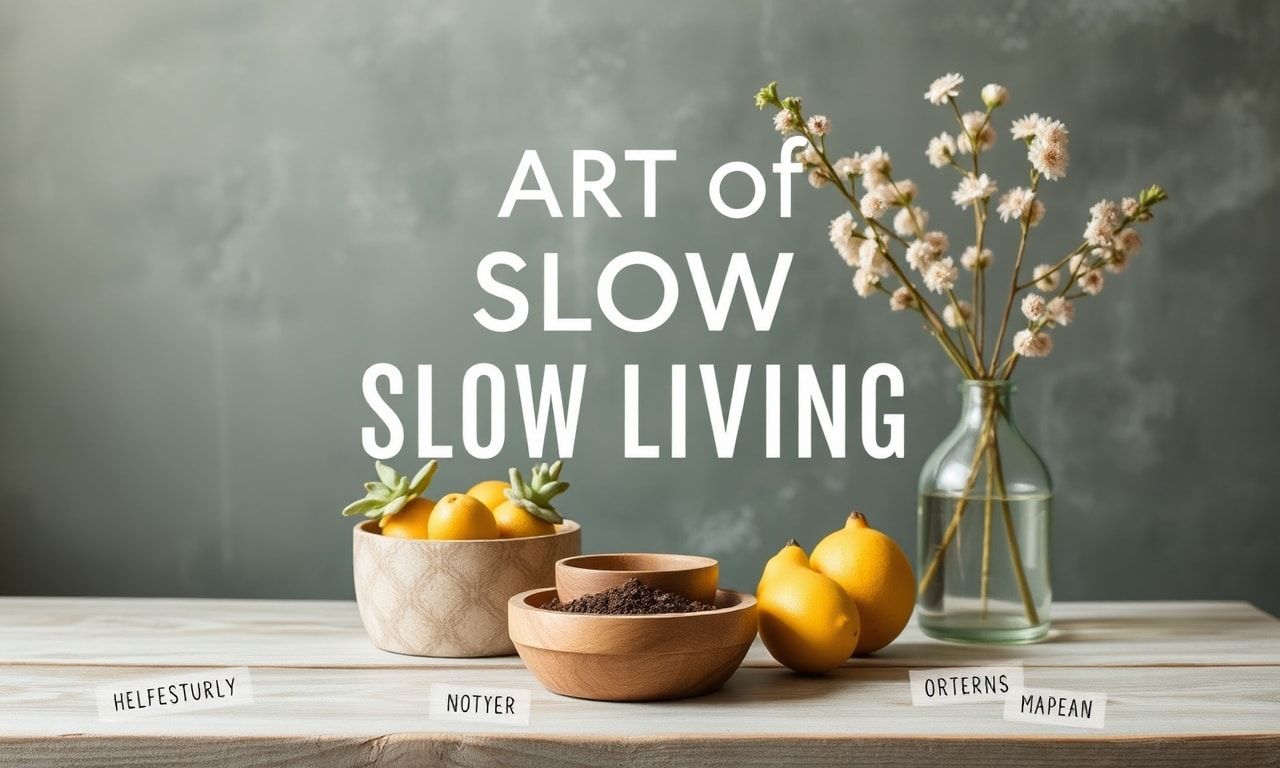 The Art of Slow Living: Embracing a More Mindful Lifestyle