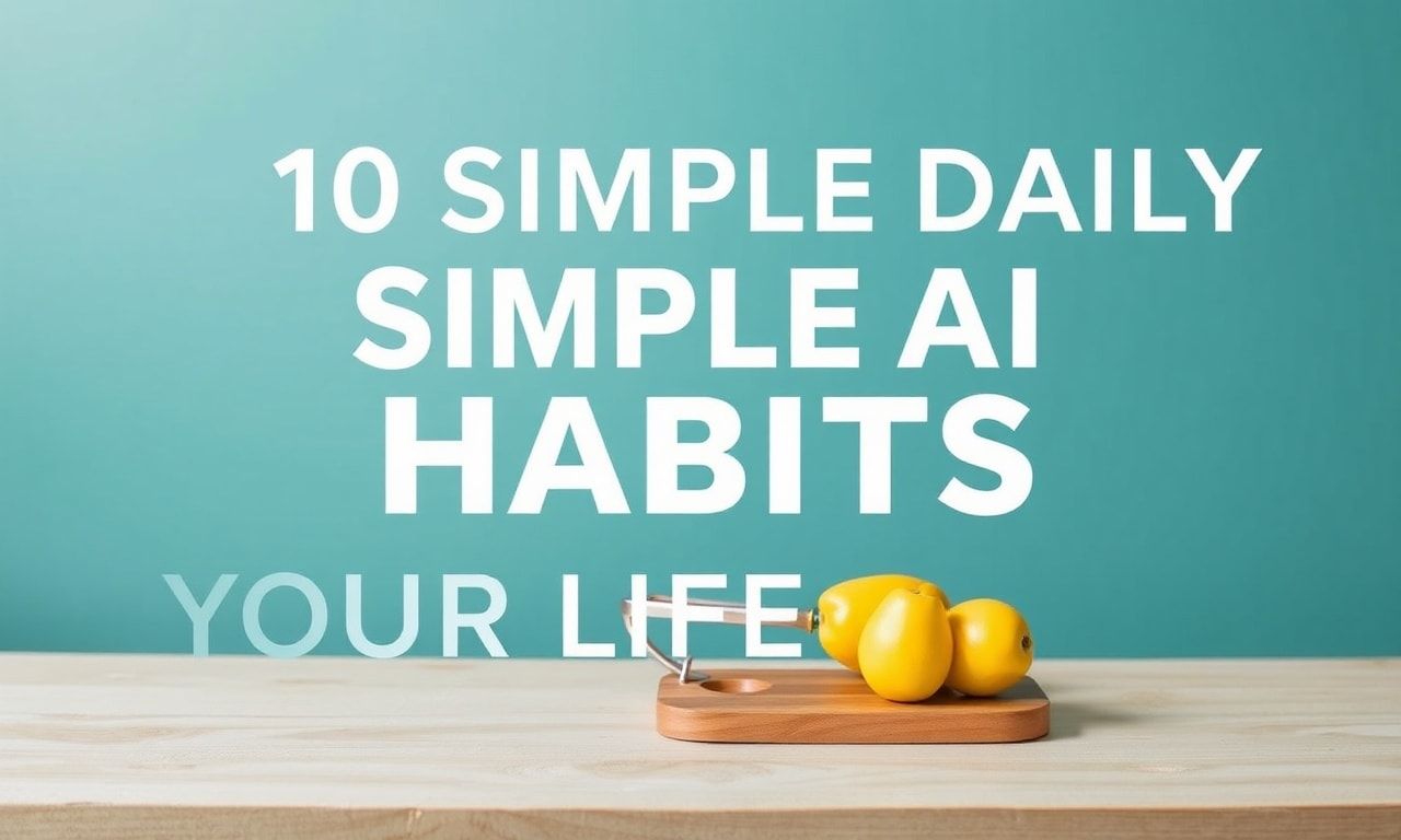 10 Simple Daily Habits to Transform Your Lifestyle