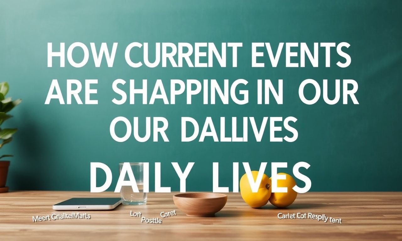 How Current Events Are Reshaping Our Daily Lives