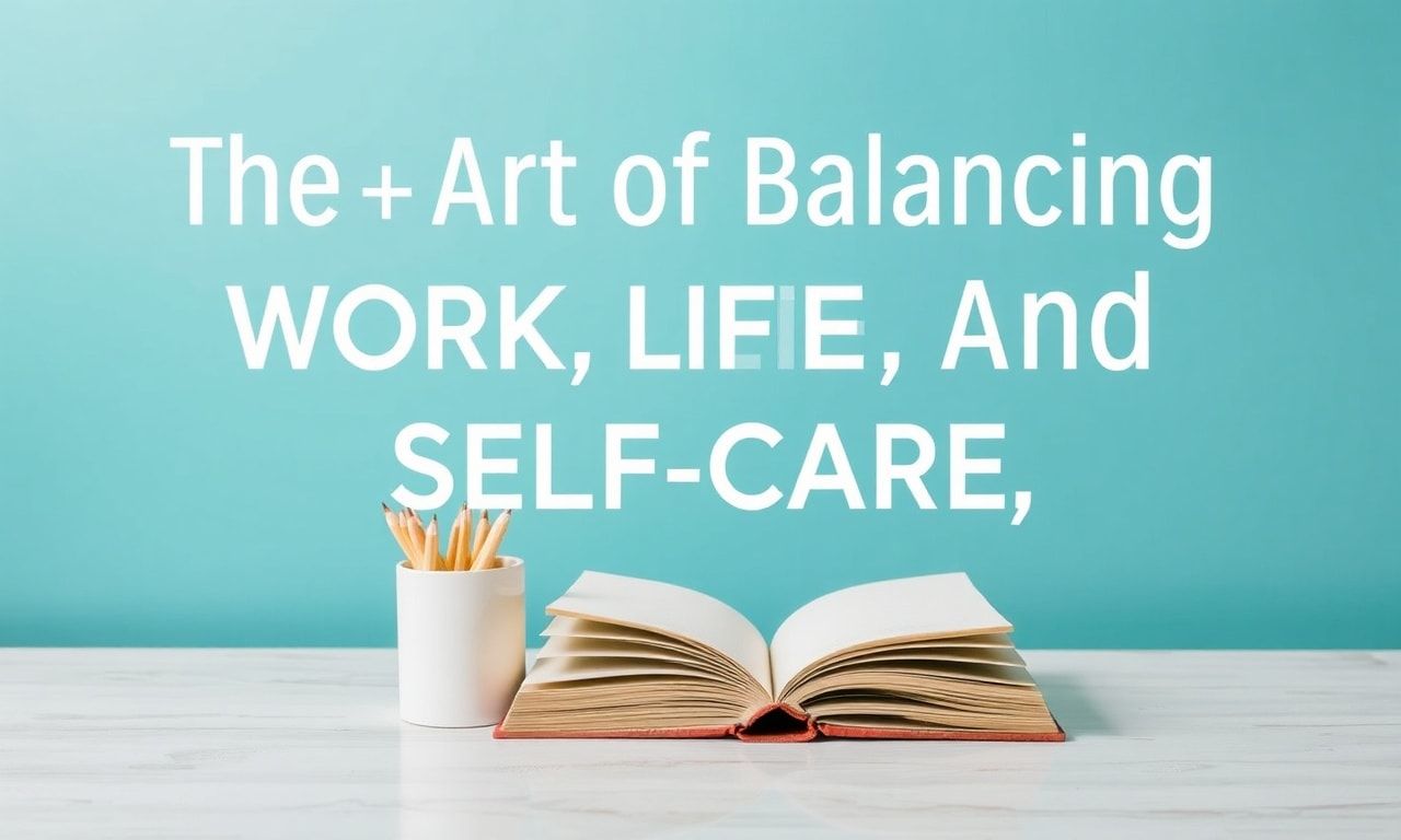 The Art of Balancing Work, Life, and Self-Care: A Comprehensive Guide
