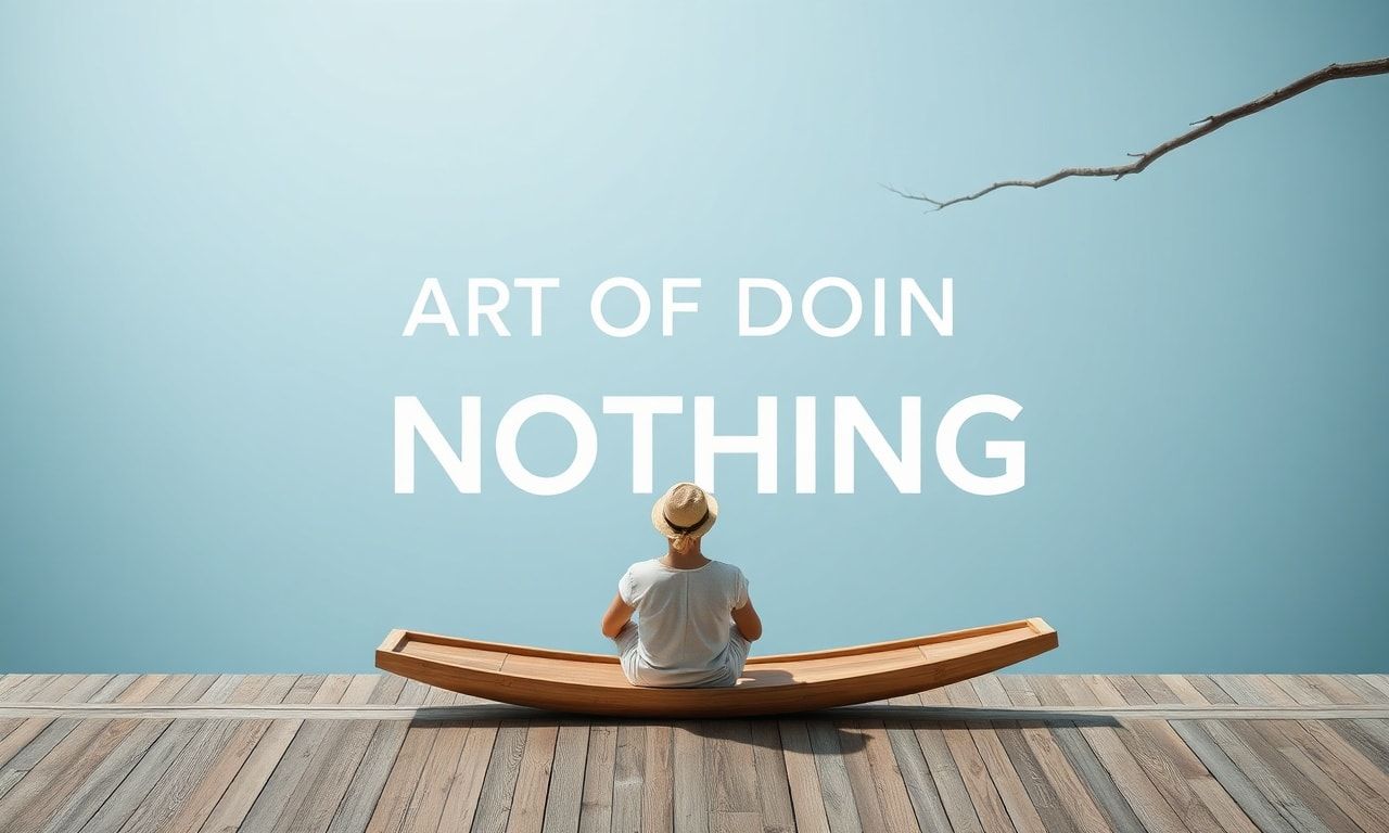 The Art of Doing Nothing: Why We Need to Slow Down in a Fast-Paced World