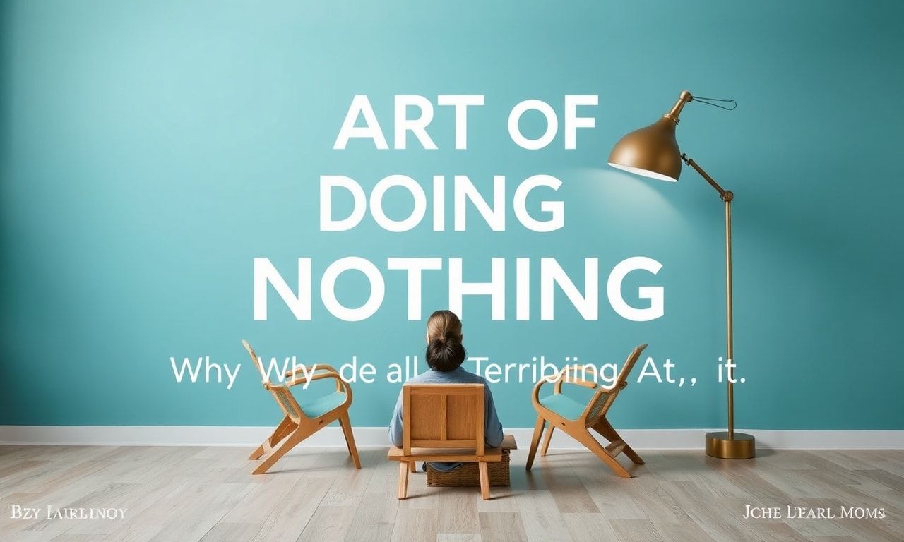 The Art of Doing Nothing: Why We're All Terrible At It
