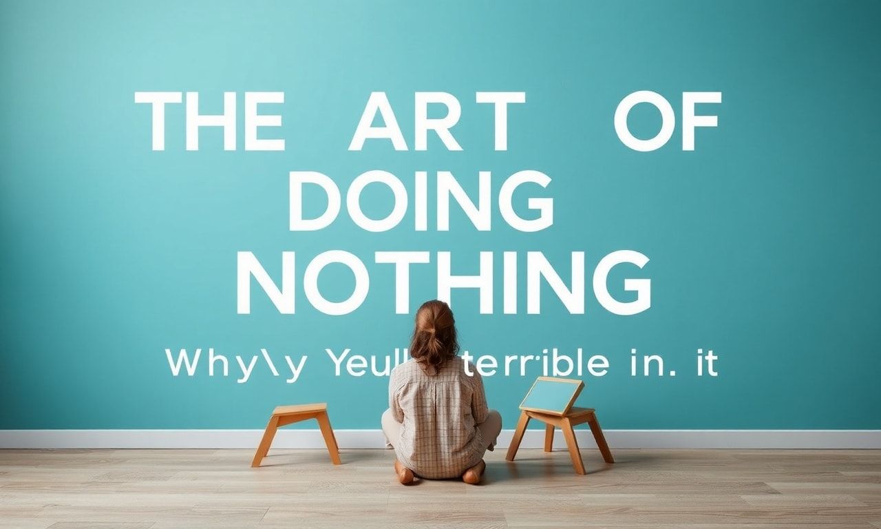 The Art of Doing Nothing: Why We're All Terrible at It