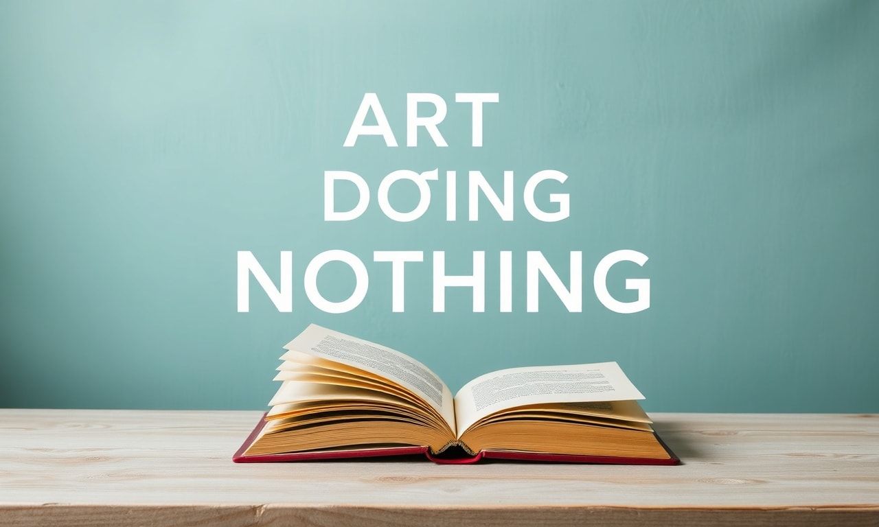 The Art of Doing Nothing: Why You Should Stop Being So Busy