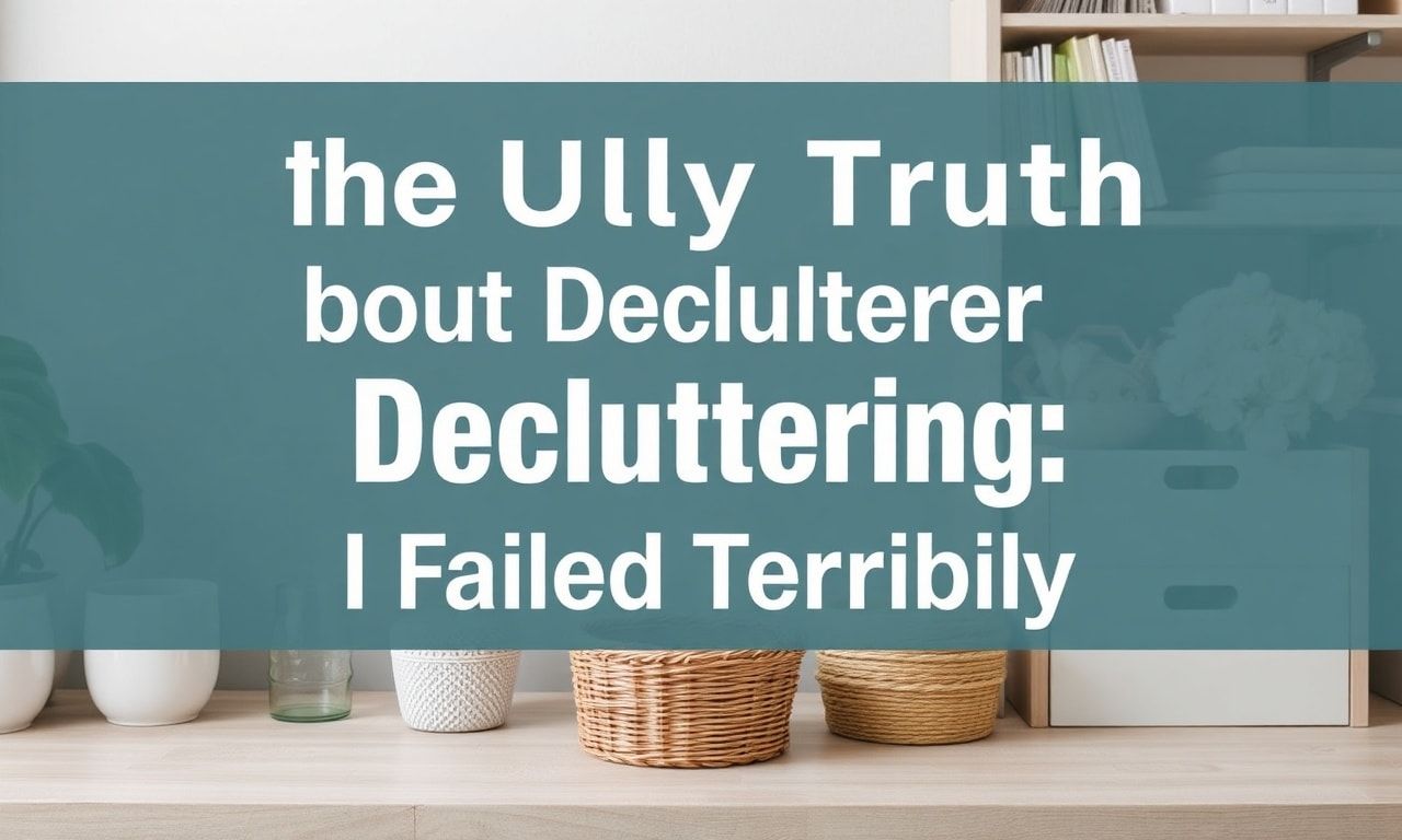 The Ugly Truth About Decluttering: I Failed Miserably