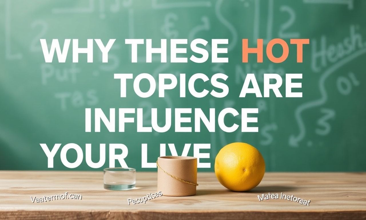 Why These Hot Topics Are Shaping Our Lives Today