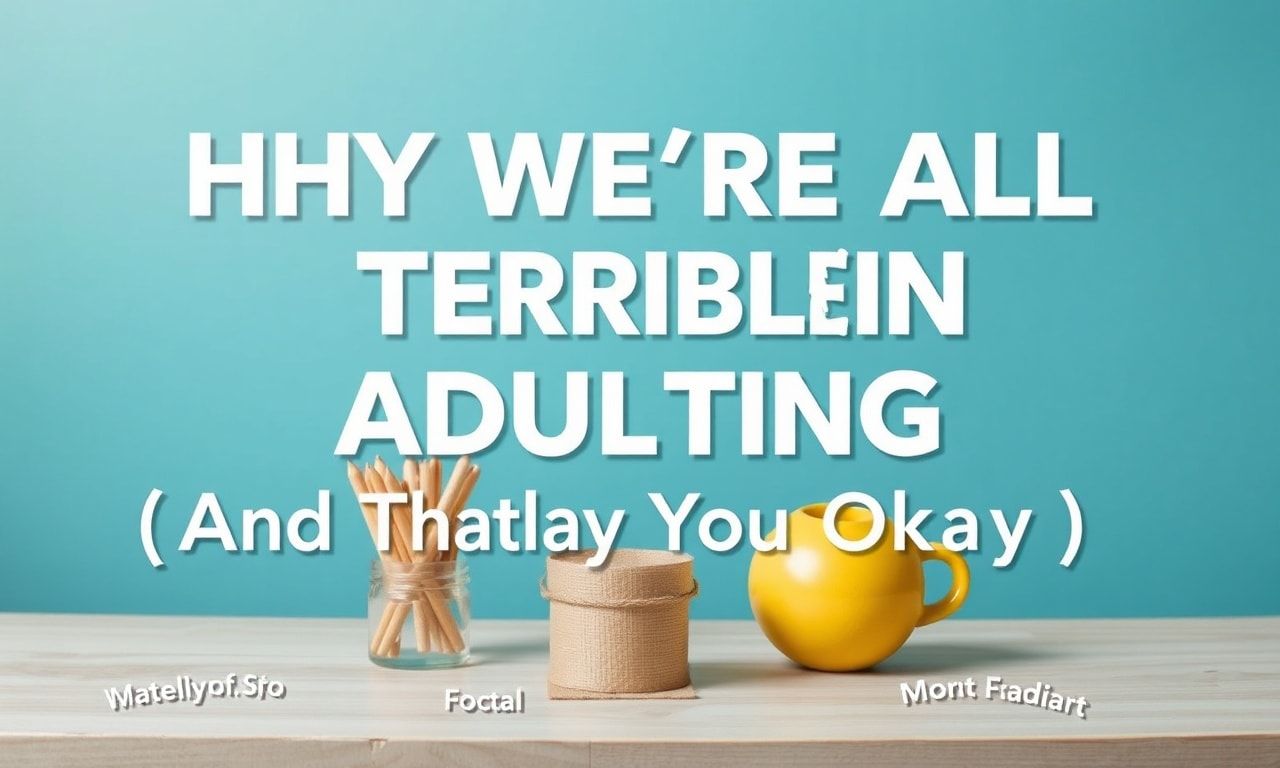Why We're All Terrible at Adulting (And That's Okay)
